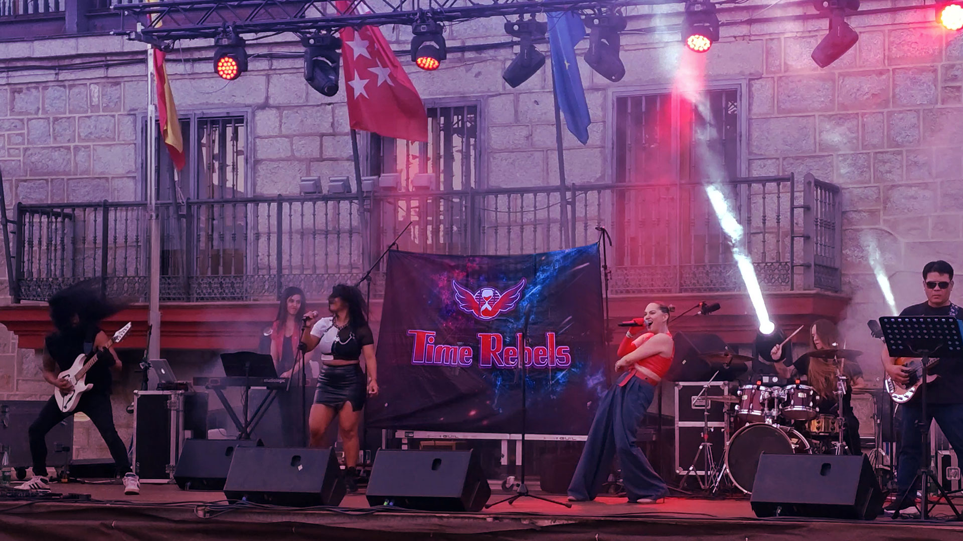 Time Rebels en concierto en Colmenarejo, fiestas patronales